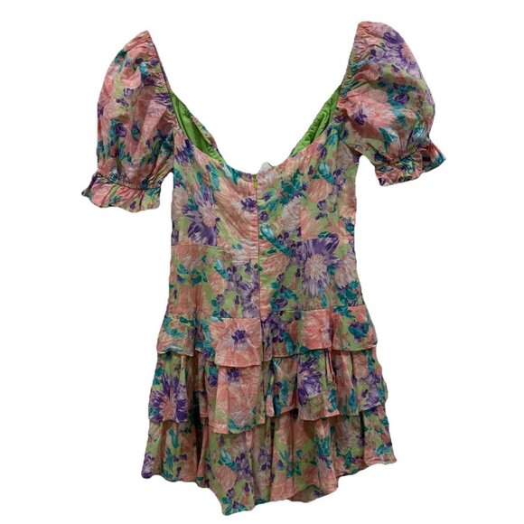 Women’s Sundae Muse Romper Dress Size 8 Spring Floral Cute‎ Summer - Picture 11 of 13